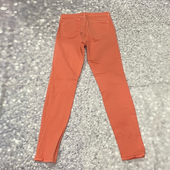 J Brand Skinny Leg Orange Jeans 27 - Picture 5 of 6